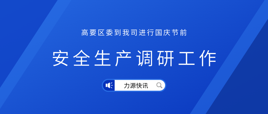 高要區(qū)區(qū)委領(lǐng)導到我司進行節(jié)前安全生產(chǎn)調(diào)研工作